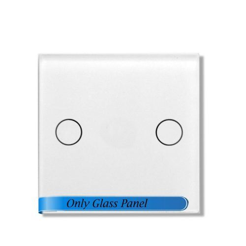 SMARTZILLA moduláris üveg panel kerethez, 2 csatornás kapcsolóhoz fehér (2039102) (smart2039102)