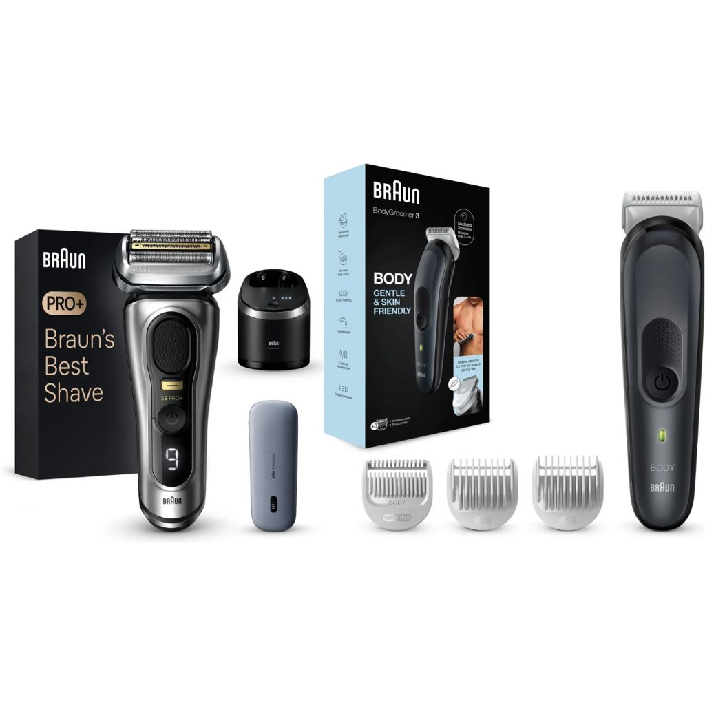 Braun Series 9 Pro+ Wet&Dry borotva + Braun 3 BG3350 testszőrtelenítő (BRAhs00sp) (BRAhs00sp)