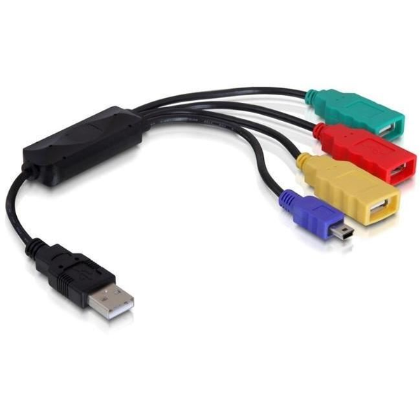 DeLock DL61724 HUB USB 2.0 4 port