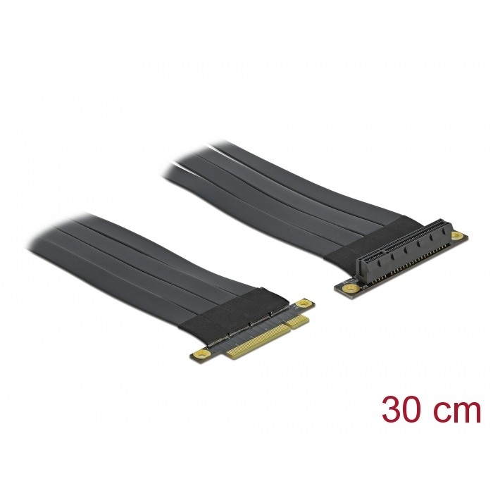 Delock PCI Express Riser kártya x8 - x8 hajlékony kábellel, 30 cm (85766) (85766)