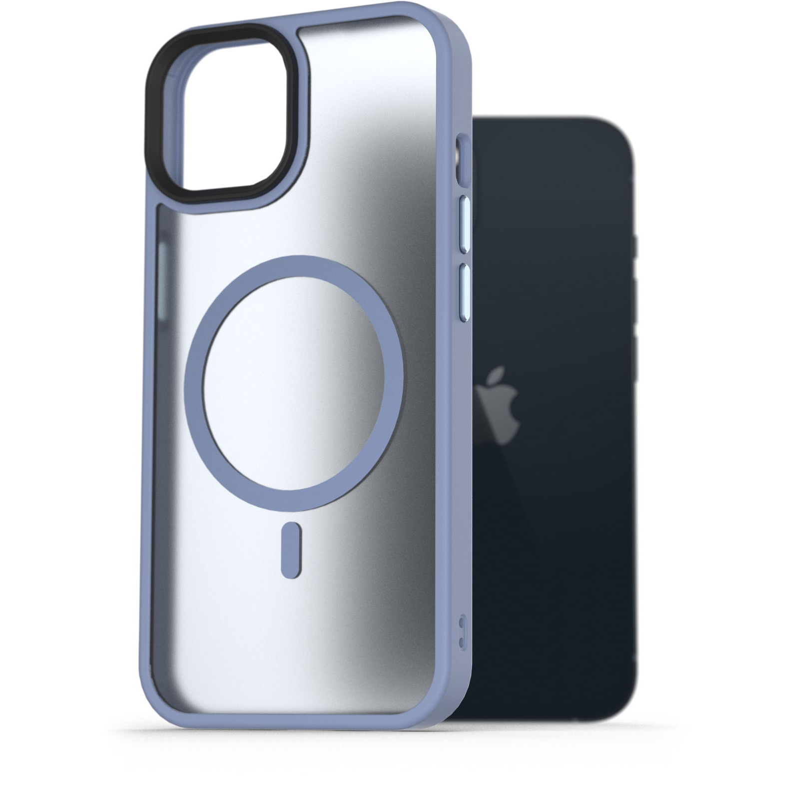 AlzaGuard Matte Case iPhone 13 MagSafe világoskék tok (AGD-PCMM40SL)