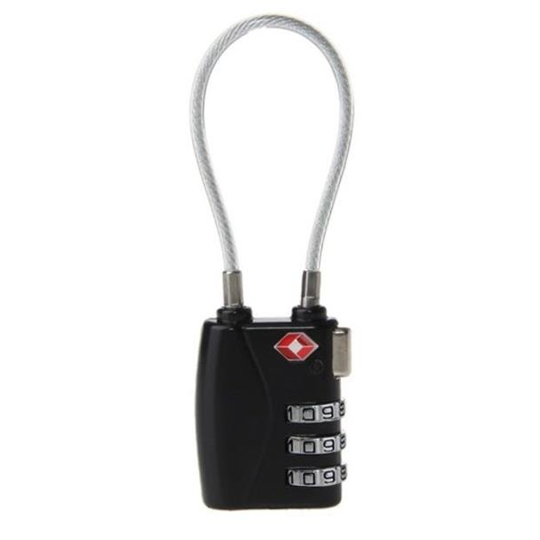 Kufryplus TSA lock with lanyard TL211 black (K0810000TL211)