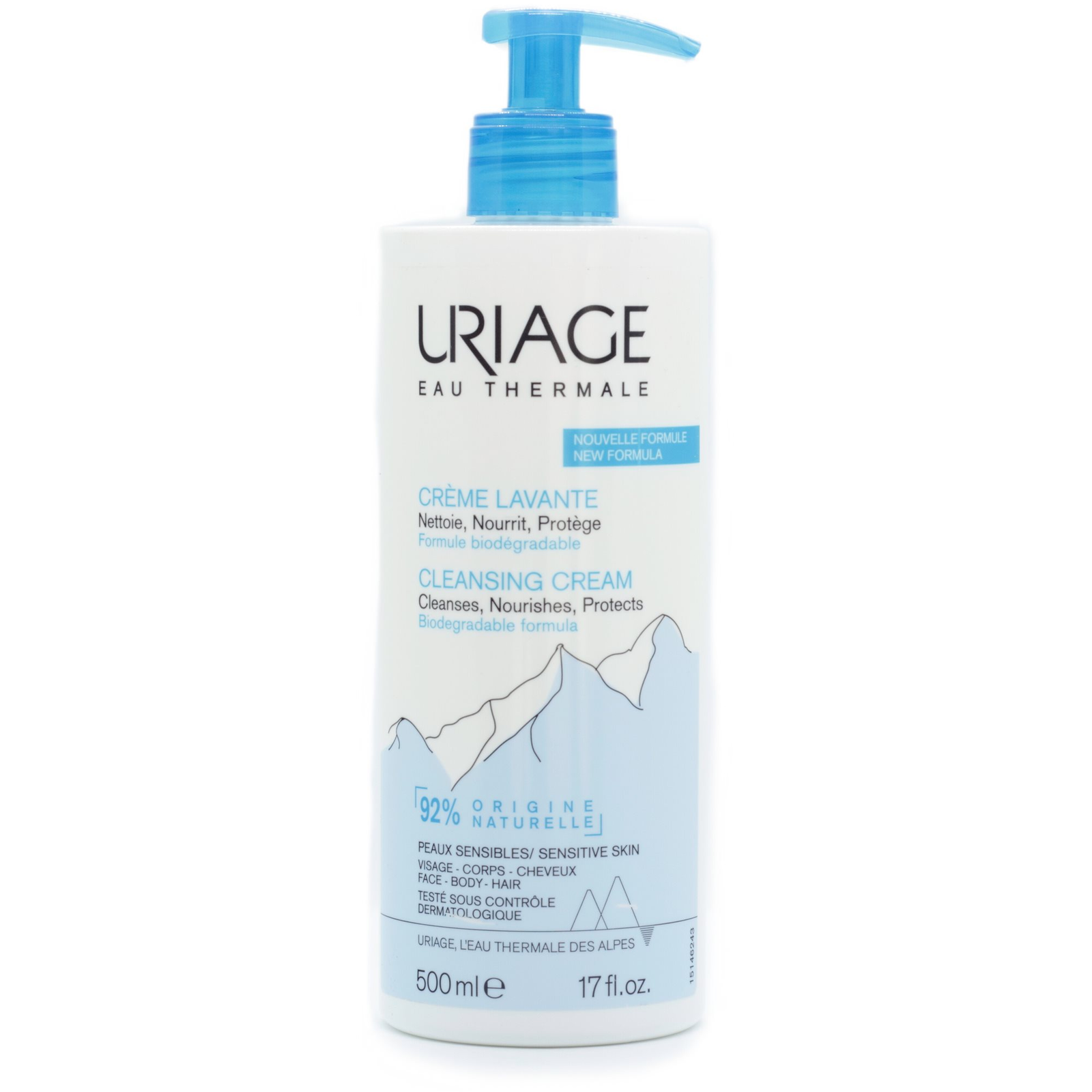 URIAGE Cleansing Cream 500 ml (3661434008788)