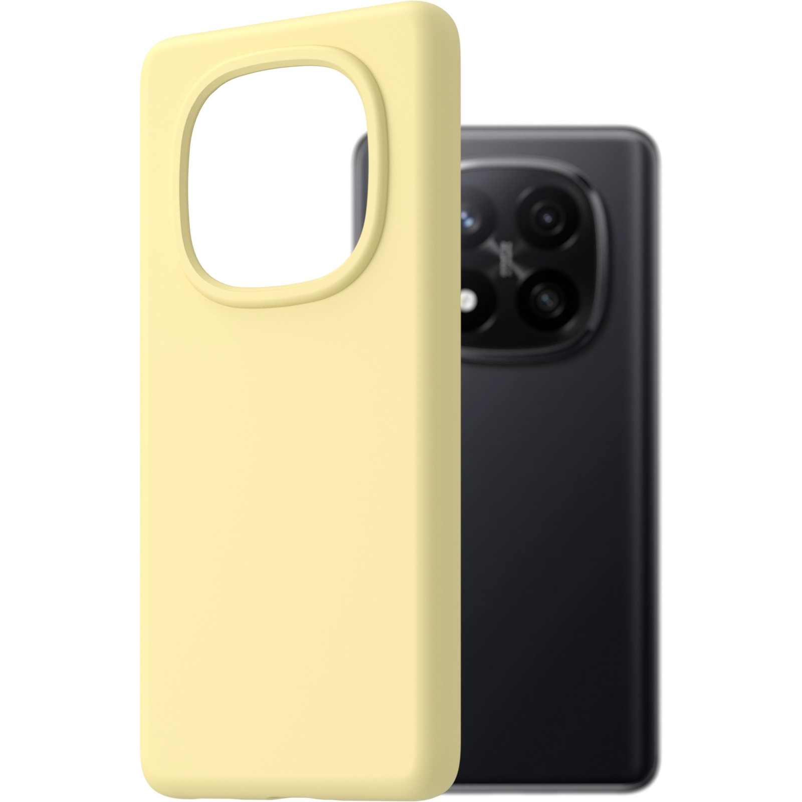 AlzaGuard Premium Silicone Case Xiaomi Redmi Note 14 Pro+ sárga tok (AGD-PCS446Y)