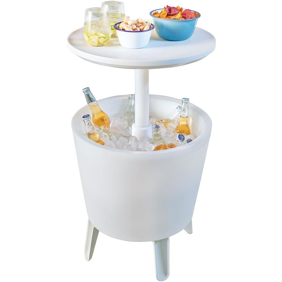 KETER COOL BAR ILLUMINATED kerti asztal, 50 cm - fehér (231366)