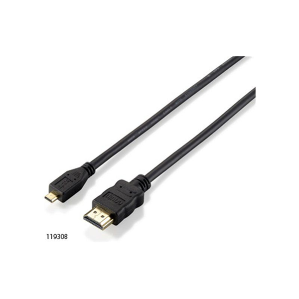 Equip 119308 HDMI kabel 2 m HDMI Typ A (standardní) HDMI Typ D (micro) Černá