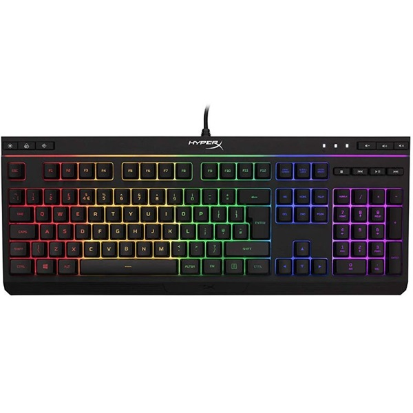HP HYPERX Vezetékes Billentyűzet Alloy Core RGB USB UK (4P4F5AU#ABU)