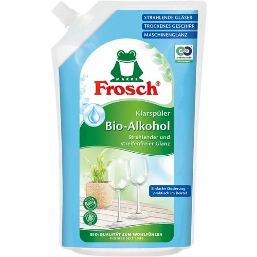 Екологичен изплакващ разтвор за съдомиялна Frosch, 750 мл