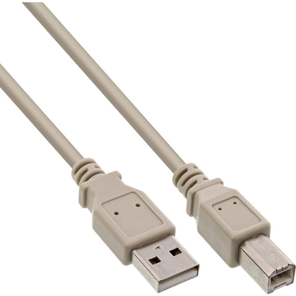 InLine 34518L cabluri USB 1,8 m USB A USB B Bej