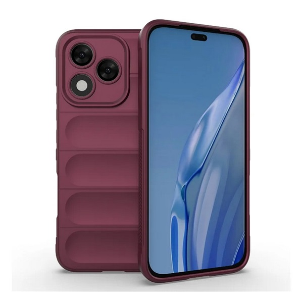Szilikon telefonvédő (ütésállóság, kameravédő, 3D) BORDÓ Honor 400 Lite "Gigapack csomagolás" (GP-170327)