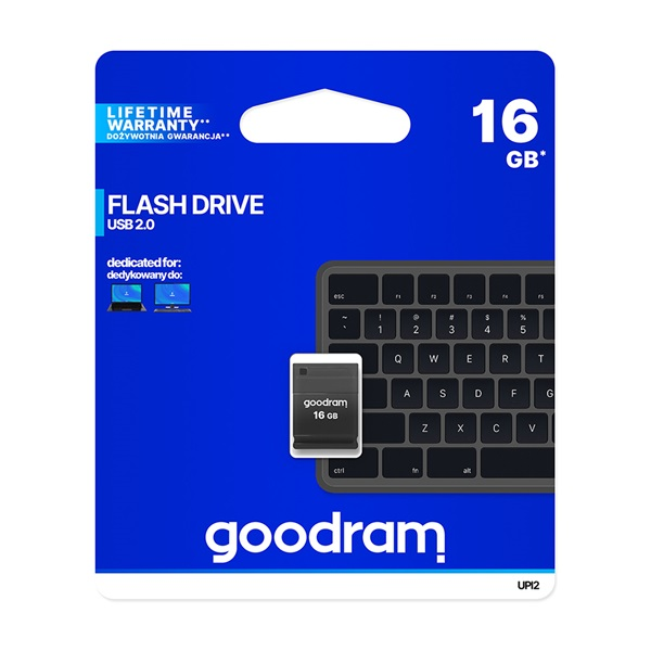 USB флаш памет GOODRAM UPI2 16 GB — UPI2-0160K0R11, черна