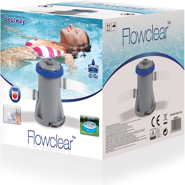 Filtračné čerpadlo do bazéna 1249 l/h BESTWAY + Náhradný filter typ I