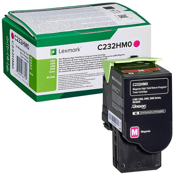 Lexmark C232HM0 tonerpatron 1 stk Original Magenta