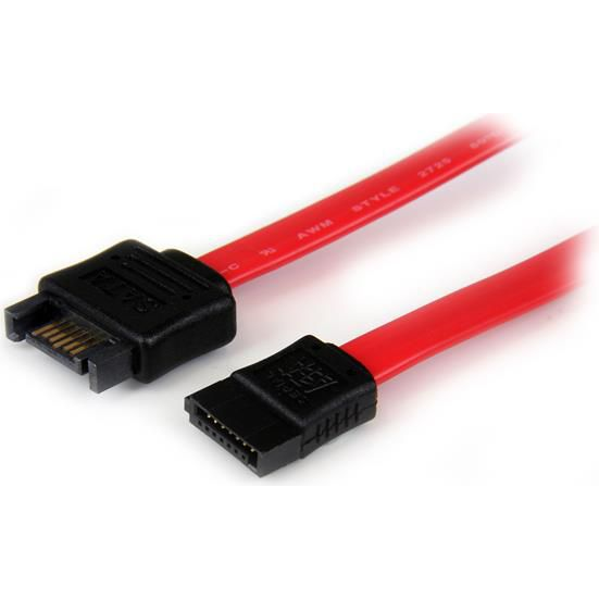 StarTech.com 0.3m SATA SATA-kabel SATA 7-pin Zwart, Rood