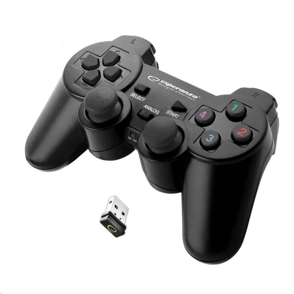 Esperanza EGG108K Gladiator vezeték nélküli gamepad fekete (EGG108K)