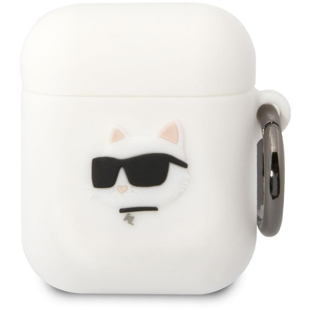 Karl Lagerfeld 3D Logo NFT Choupette Head Airpods 1/2 White szilikon tok (KLA2RUNCHH)