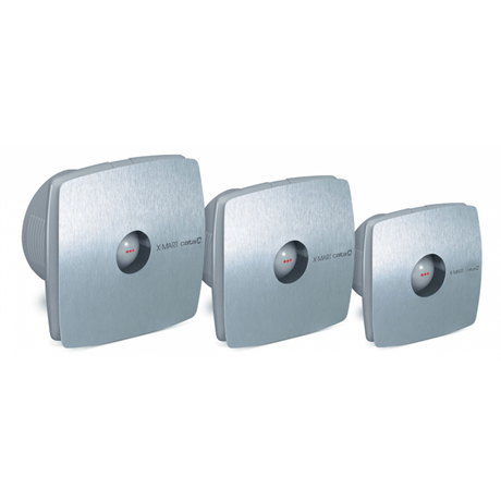 Nástěnný ventilátor Cata X-MART 10 INOX stříbrný/šedý