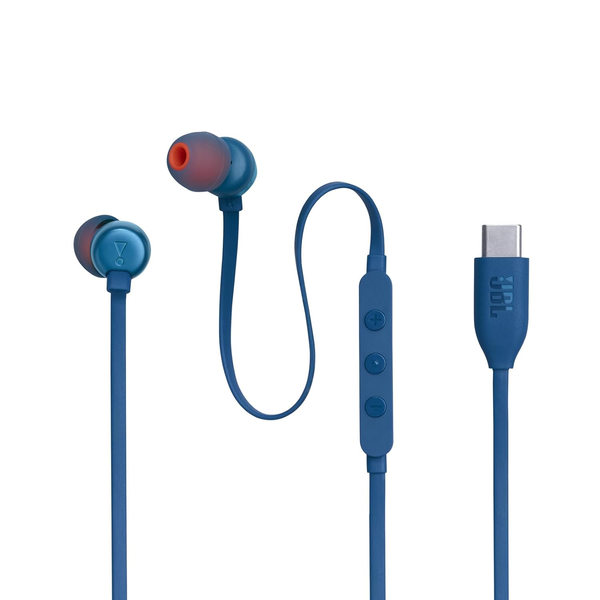 JBL Tune 310C Auricolare Cablato In-ear Musica e Chiamate USB tipo-C Blu
