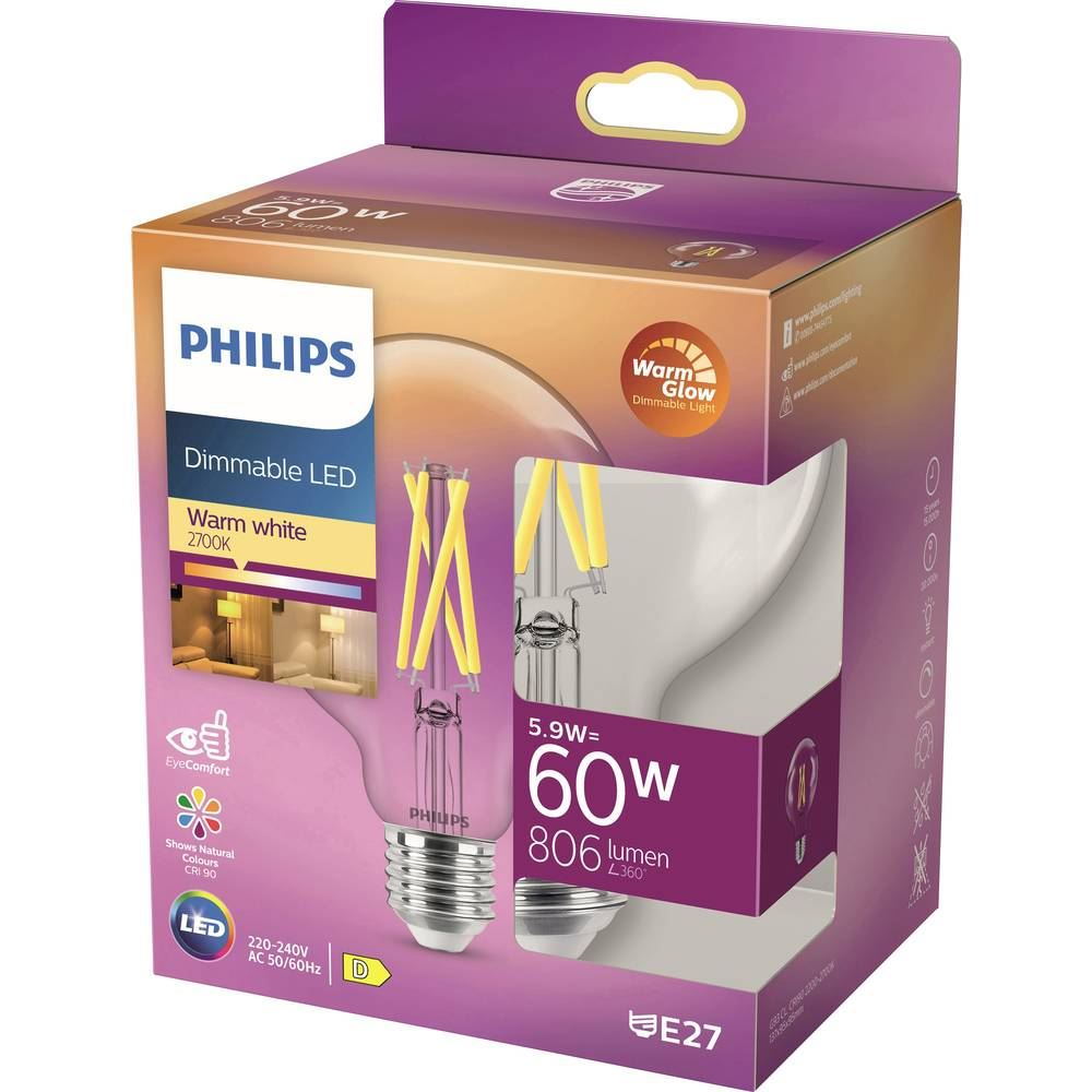 Philips E27 6W LED fényforrás meleg fehér (871951432395700) (871951432395700)