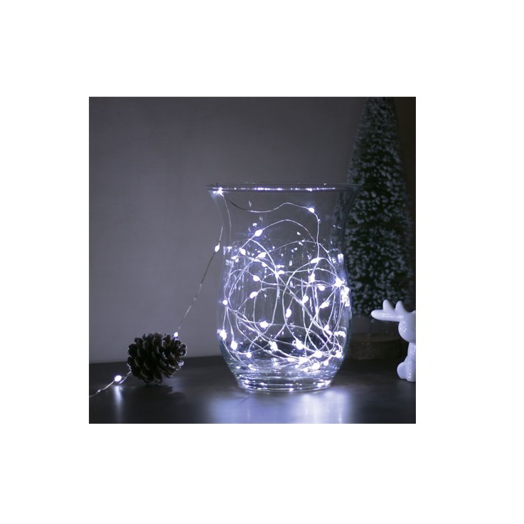 Family Decor 58041C Beltéri LED fényfűzér 5m - Hideg fehér (58041C)