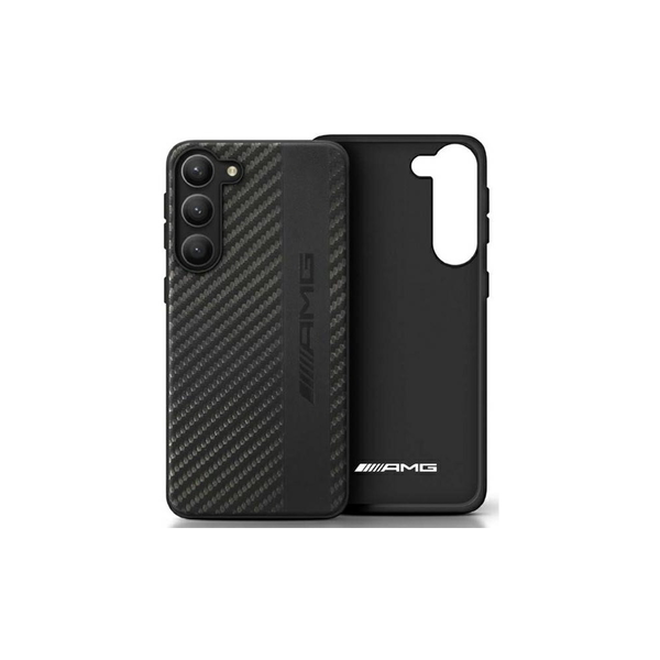 Zadný Kryt Mercedes pre Samsung Galaxy S23+ Plus Carbon Stripe čierna
