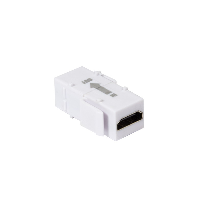 Logilink HDMI keystone csatlakozó, A/F HDMI A/F, 4K/30 Hz, fehér (NK0014R) (NK0014R)
