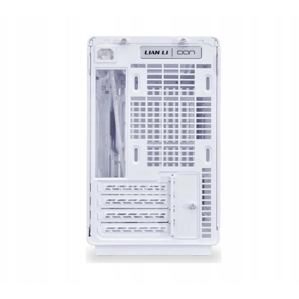 Lian Li A3-mATX Wood Edition számítógépház - edzett üveg, fehér