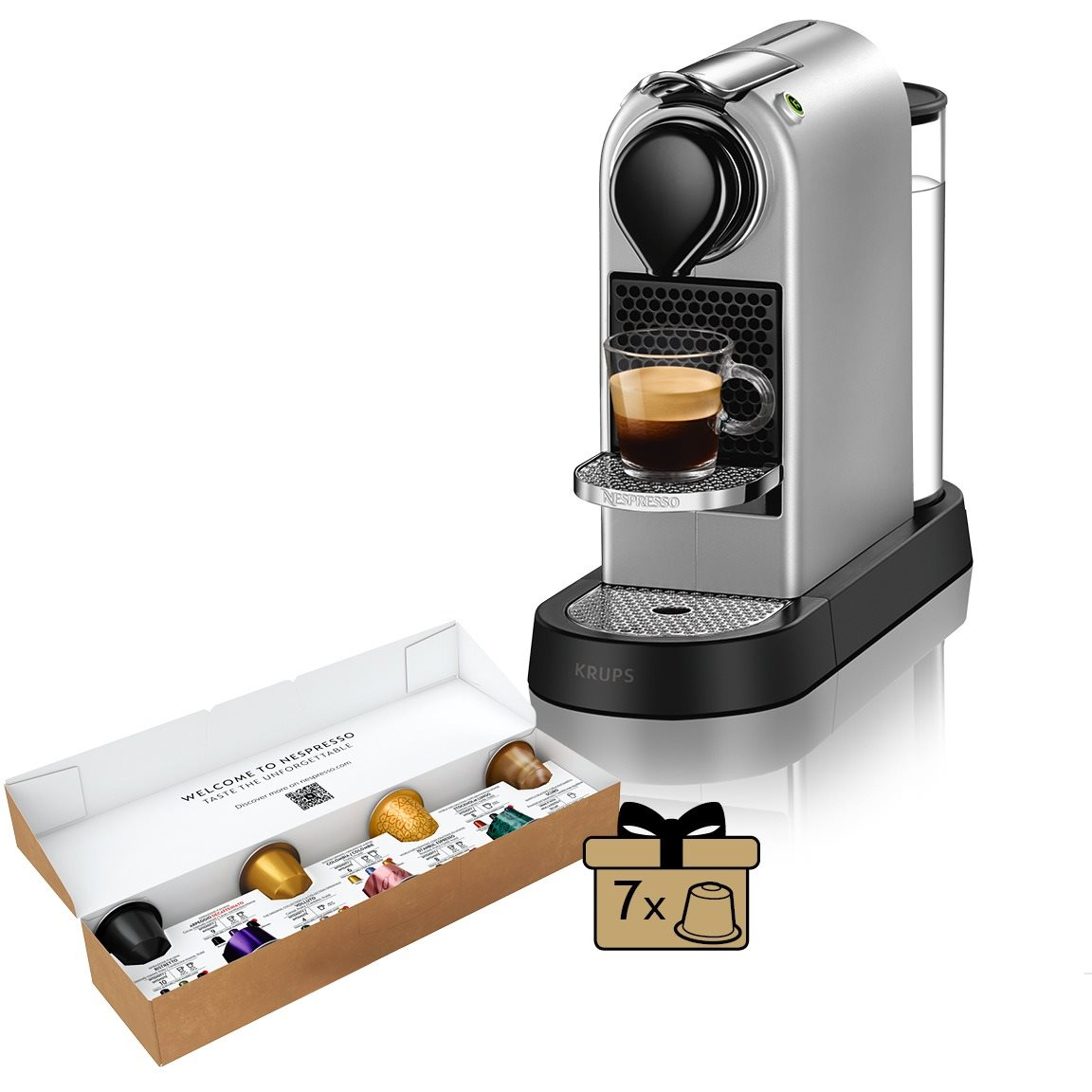 NESPRESSO KRUPS CitiZ Silver XN741B10 (XN741B10)