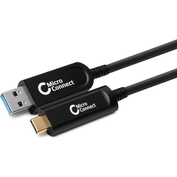 Microconnect MC-USB3.2CA10OP cavo USB USB 3.2 Gen 2 (3.1 Gen 2) 10 m USB A USB C Nero