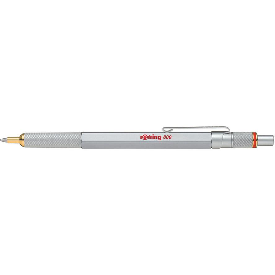 Rotring 800 1,0mm ezüst nyomógombos golyóstoll (2032580)