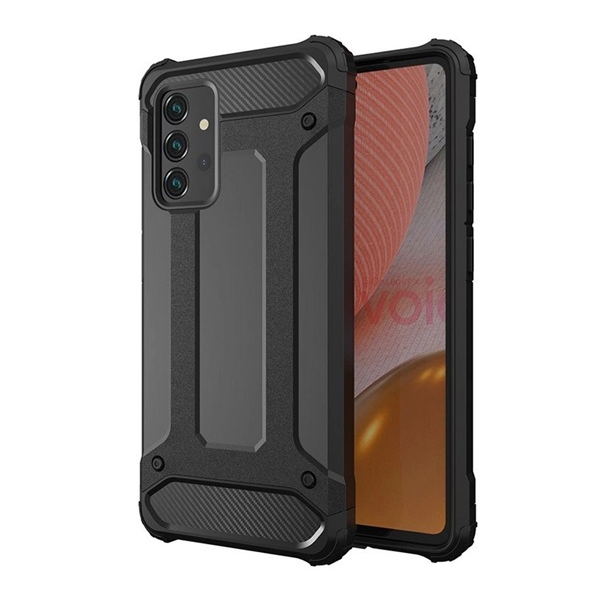 gigapack Defender szilikon telefonvédő (ütésállóság, légpárnás sarok, fémhatás) FEKETE Samsung Galaxy A26 5G (SM-A266) 