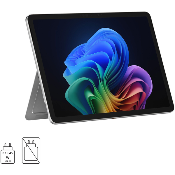 Microsoft Surface Pro|Copilot+ PC|12&quot;|Snapdragon X Plus|16GB|256GB UFS|Platina (adapter nélkül)