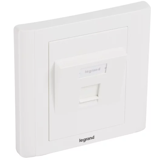 Legrand Linkeo 632796 Keystone döntött RJ45 Fali konnektor előlap - 1 port (632796)