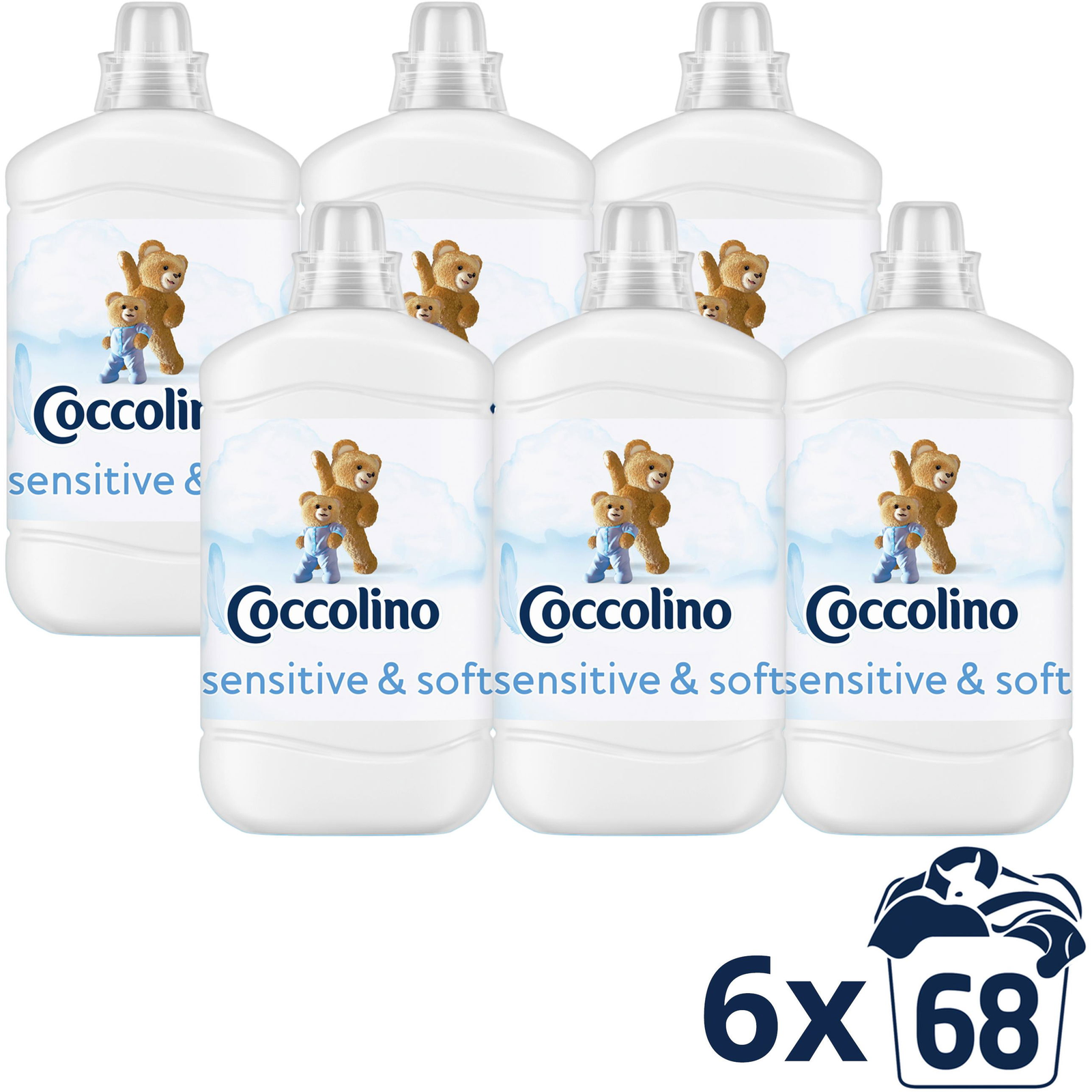 Coccolino Sensitive Pure 6 × 1700 ml (8720181410994)