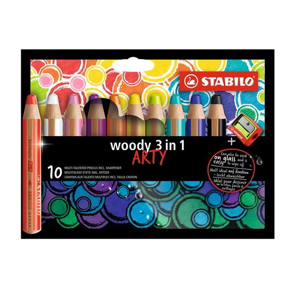 STABILO woody 3 in 1 Meerkleurig 10 stuk(s)