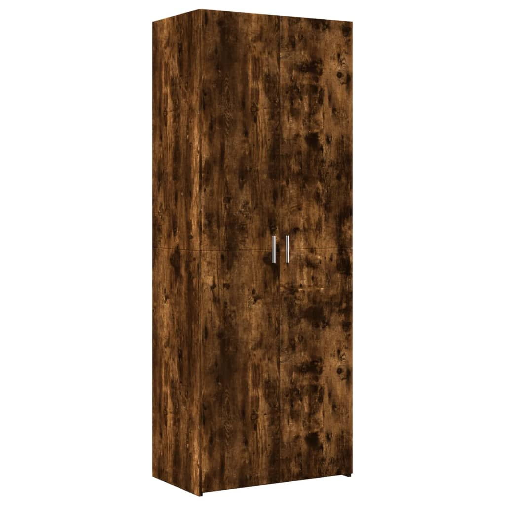 füstös tölgy színű szerelt fa magasszekrény 70 x 42,5 x 185 cm (3281431)