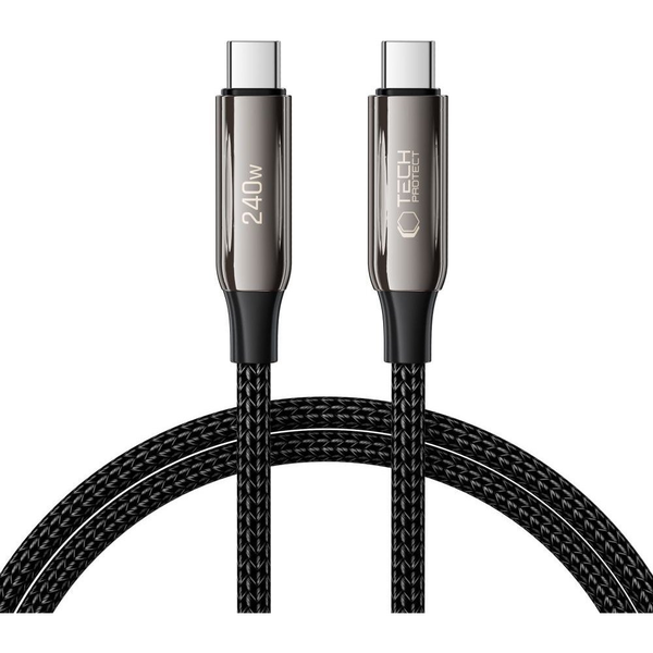 Kábel Tech-protect USB typ C - USB typ C 1 m čierny