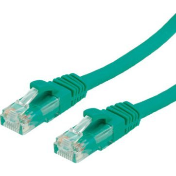 VALUE Patch kabel Cat.6A (třída EA) UTP, zelený, 0,3 m