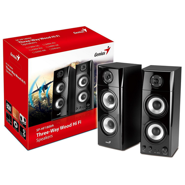 Genius SP-HF1800A 2.0 hangfal szett - Fekete (Bontott)