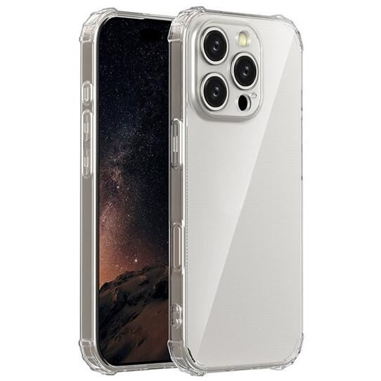 Gigapack Apple iPhone 16 Pro szilikon tok légpárnás sarkokkal átlátszó (GP-160141) (GP-160141)