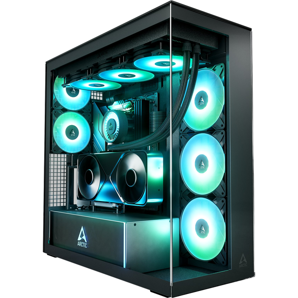 ARCTIC Xtender VG Black (Clear Glass) Sort, Transparent