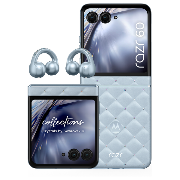Motorola razr 60 + moto buds loop 17,5 cm (6.9") SIM doble Android 15 5G USB Tipo C 8 GB 256 GB 4500 mAh Azul