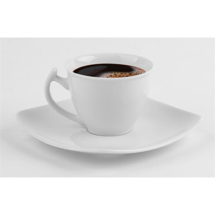 Rotberg Quadrate 25cl Kávéscsésze+alj - Fehér (6 db-os szett ) (1209QFE002)