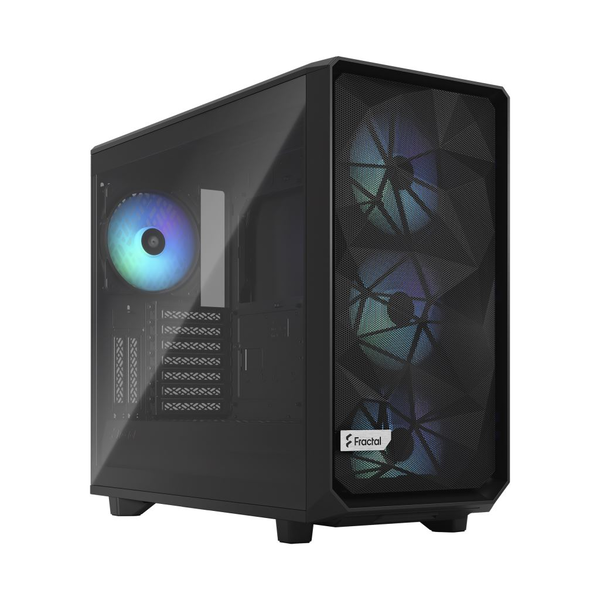 Fractal Design Meshify 2 RGB Black TG Light tint táp nélküli ablakos ház fekete (FD-C-MES2A-06)