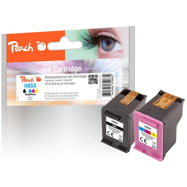Peach PI300-1045 inktcartridge 2 stuk(s) Compatibel Zwart, Cyaan, Magenta, Geel