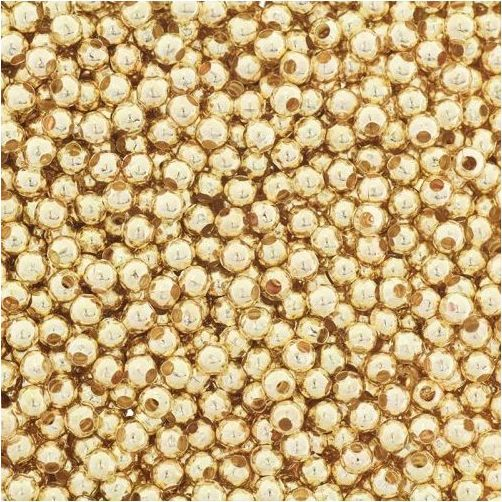  Titanum Koraliki plastikowe 40g złote