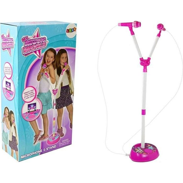 Dupla Mikrofon Zenei Mp3 Diódák Állvány