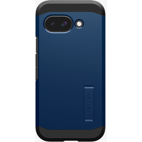 Spigen TOUGH ARMOR MAG műanyag telefonvédő (ütésállóság, kitámasztó, MagSafe) SÖTÉTKÉK Google Pixel 9a (ACS09047)