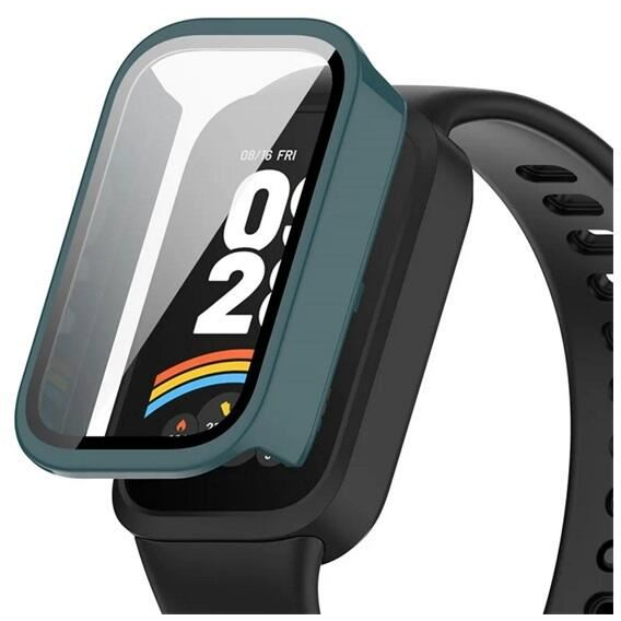 Gigapack Xiaomi Smart Band 9 Active műanyag sötétzöld védőkeret és kijelzővédő üveg (GP-164544)