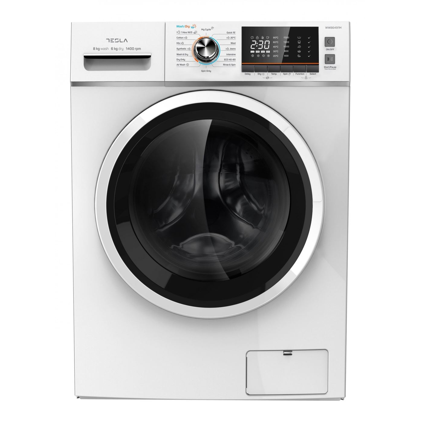 Tesla WW86491M elöltöltős mosó-szárítógép fehér (WW86491M)
